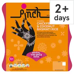 Tesco Pinch Cheeky Chickpea Curry & Coconut Basmati Rice 400g offer