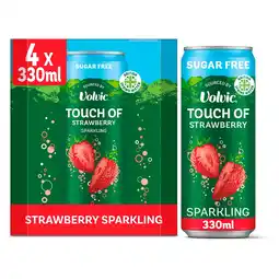 Tesco Touch of Strawberry Sparkling Sugar Free Flavoured Water Multipack 4x330ml offer