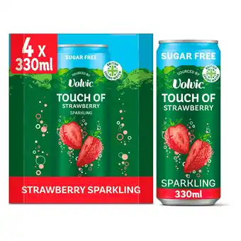 Tesco Touch of Strawberry Sparkling Sugar Free Flavoured Water Multipack 4x330ml offer