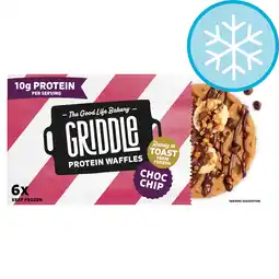 Tesco Griddle Choc Chip Protein Waffles 6 Pack 200g offer