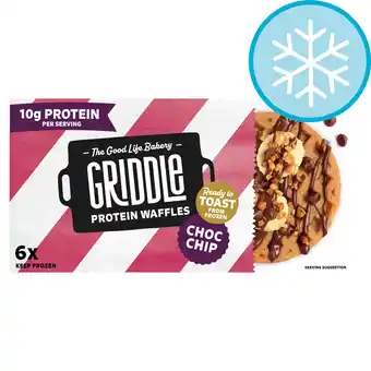 Tesco Griddle Choc Chip Protein Waffles 6 Pack 200g offer