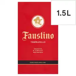 Tesco Faustino Tempranillo BIB 1.5L offer