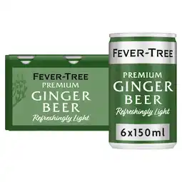 Tesco Fever-Tree Refreshingly Light Ginger Beer 6x150ml offer