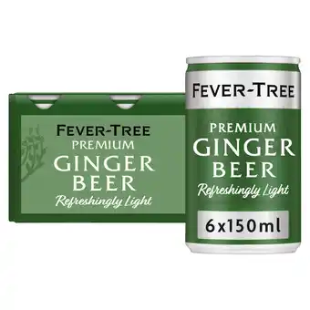 Tesco Fever-Tree Refreshingly Light Ginger Beer 6x150ml offer