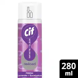 Tesco Cif Infinite Clean All in One: Fresh Lavender and Eucalyptus Reload 280ml offer