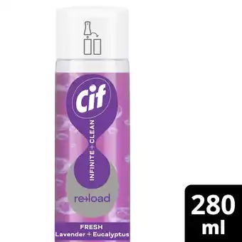 Tesco Cif Infinite Clean All in One: Fresh Lavender and Eucalyptus Reload 280ml offer