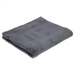 Tesco F&F Home Dark Grey Supersoft Cotton Bath Towel offer