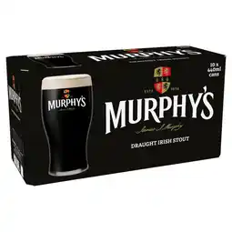 Asda Murphy's Draught Irish Stout 4% ABV Multipack Beer Cans 10x440ml offer