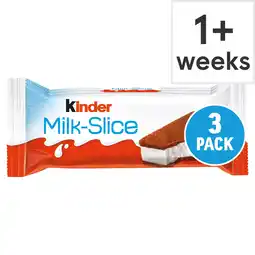 Tesco Kinder Milk Slice Milk And Honey 3 X 28G offer