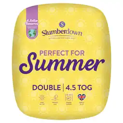 Tesco Slumberdown Perfect for Summer Duvet 4.5Tog Double offer