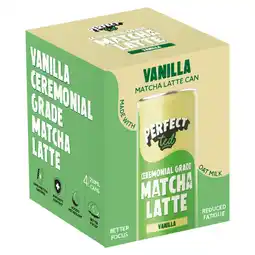 Tesco PerfectTed Matcha Latte Vanilla 4x250ml offer