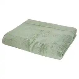 Tesco F&F Home Supersoft Cotton Bath Sheet Towel Sage Green offer