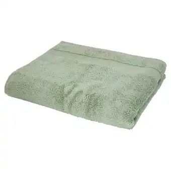 Tesco F&F Home Supersoft Cotton Bath Sheet Towel Sage Green offer