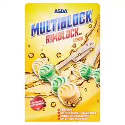 Asda ASDA Multiblock Rimblock Lemon 2 x 48g offer