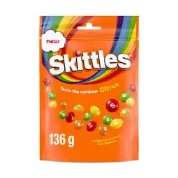 Iceland Skittles Citrus Sweets Pouch 136g offer