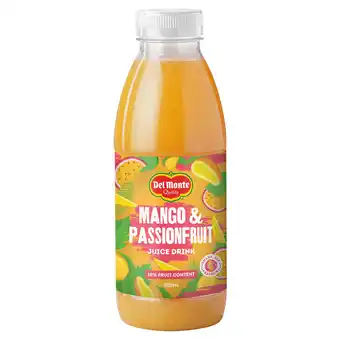 Iceland Del Monte Quality Mango & Passionfruit Juice Drink 500ml offer