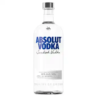 Morrisons Absolut Blue Original Swedish Vodka 1L offer