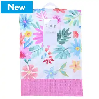 Morrisons Nutmeg Home Tropical Floral Tea Towel offer