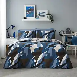 Tesco Silentnight Camo Print Duvet Set Single offer