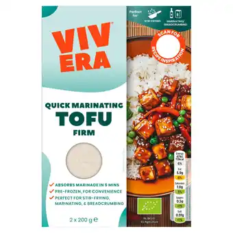 Asda Vivera Quick Marinating Tofu Firm 2 x 200g offer