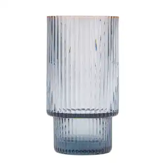 Asda George Home Blue Stacking Rib Hiball Glass offer