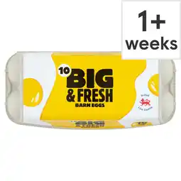 Tesco Big & Fresh Barn Eggs Large 10 Pack offer