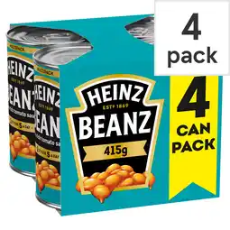 Tesco Heinz Baked Beans In Tomato Sauce 4X415g offer