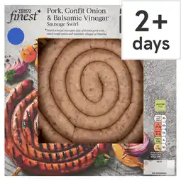 Tesco Tesco Finest Pork, Confit Onion & Balsamic Vinegar Sausage Swirl 450g offer