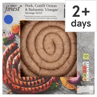 Tesco Tesco Finest Pork, Confit Onion & Balsamic Vinegar Sausage Swirl 450g offer
