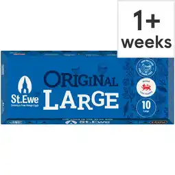Tesco St Ewe Original Large Free Range Eggs 10 Pack offer