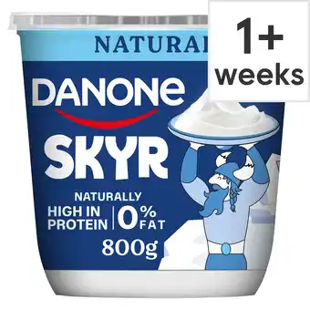 Tesco Danone Skyr High Protein 0% Fat Natural Yoghurt 800g offer