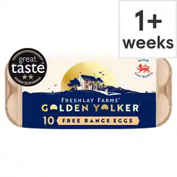 Tesco Freshlay Golden Yolks Free Range Eggs 10 Pack 540G offer