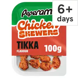 Tesco Peperami Chicken Skewers Kickin Tikka (10x10g) 100g offer