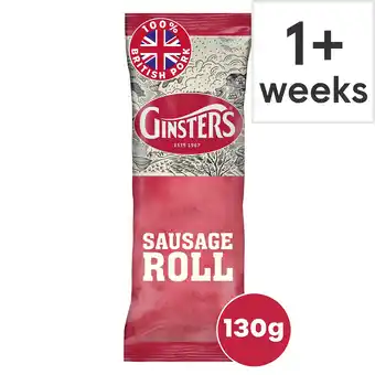 Tesco Ginsters Large Sausage Roll 130G offer