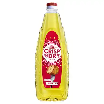 Tesco Crisp 'N Dry 100% Rapeseed Oil 1L offer