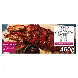 Tesco Tesco Sweet BBQ Ribs 460g offer