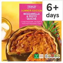 Tesco Tesco Mozzarella & Pesto Quiche 400G offer