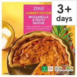 Tesco Tesco Mozzarella & Pesto Quiche 400G offer