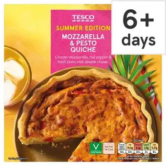 Tesco Tesco Mozzarella & Pesto Quiche 400G offer