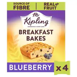 Tesco Mr Kipling Blueberry Breakfast Bakes Snack Cakes 4 pack offer
