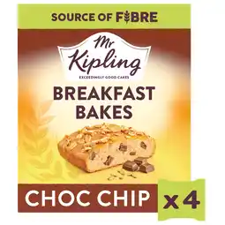 Tesco Mr Kipling Breakfast Bakes Chocolate Chip Snack Cakes 4 pack offer