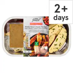 Tesco Tesco Finest White Sweet Potato Wedges With A Smoky Garlic and Herb dressing 400g offer