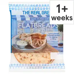 Tesco The Real Greek Flatbreads 4x80g offer