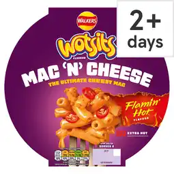 Tesco Wotsits Mac n Cheese Extra Flamin' Hot 400g offer