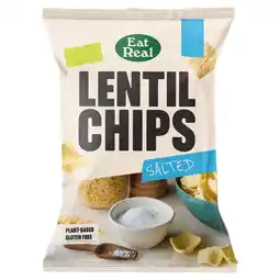 Tesco Eat Real Salted Lentil Chips 95g offer