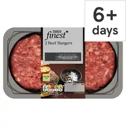 Tesco Tesco Finest 2 Beef Burgers 340g offer