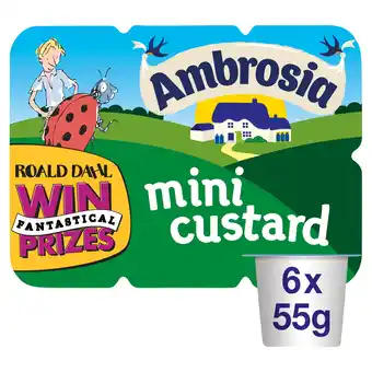 Tesco Ambrosia Custard Minis 330G offer