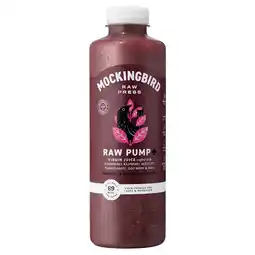Tesco Mockingbird Raw Pump Virgin Juice 750ml offer