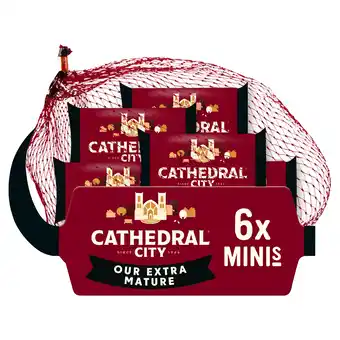Tesco Cathedral City Extra Mature Cheddar Minis 6x20g offer