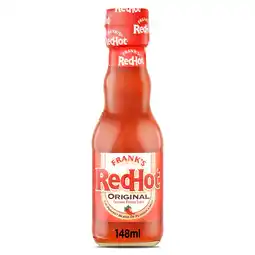 Tesco Frank's RedHot Original Cayenne Pepper Hot Sauce 148ml offer